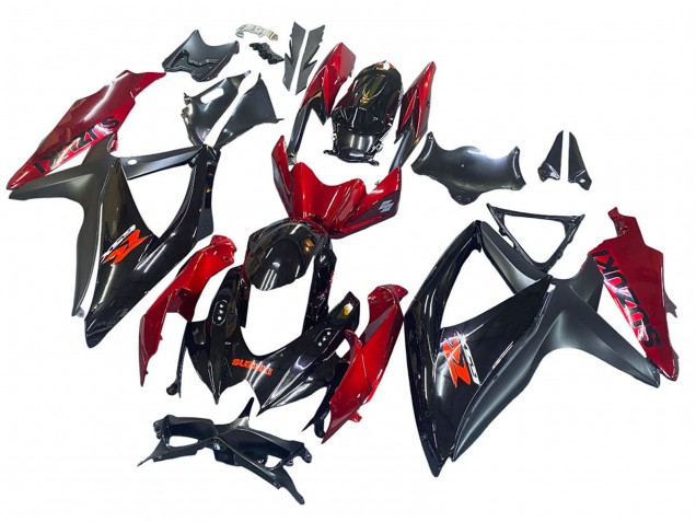 Venta Carenado Moto Suzuki GSXR 600 / GSXR 750 2008-2010 - Rojo Negro Brillante