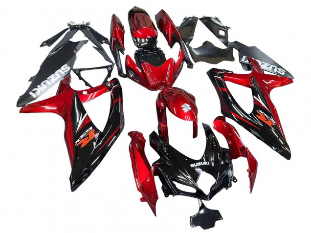 Venta Carenados Moto Suzuki GSXR 600 / GSXR 750 2008-2010 - Rojo Negro Brillante