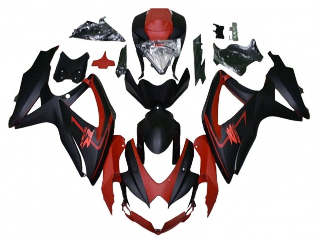 Venta Carenados Moto Suzuki GSXR 600 / GSXR 750 2008-2010 - Rojo Granate Negro Mate