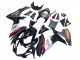 Venta Carenados Moto Suzuki GSXR 600 / GSXR 750 2011-2024 - Negro Brillante Falsificado FibraCarbono Plata Rojo