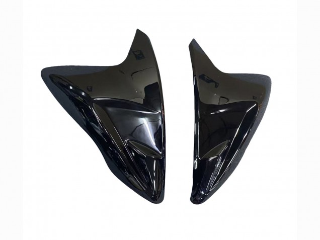 Venta Carenados Moto Suzuki GSXR 600 / GSXR 750 2011-2024 - Negro Brillante Falsificado FibraCarbono Plata Rojo