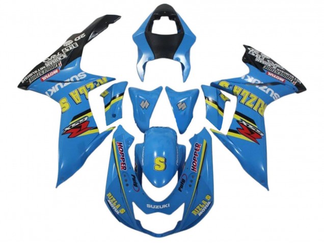 Venta Carenados Moto Suzuki GSXR 600 / GSXR 750 2011-2024 - Azul Amarillo Negro Rizla