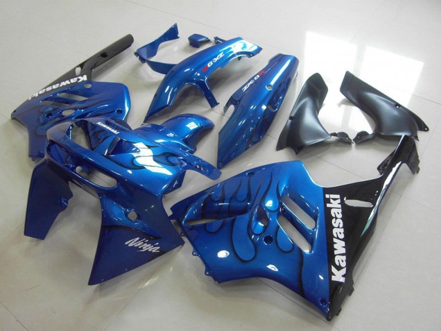 Venta Carenado Moto Kawasaki ZX9R 1994-1997 - Azul Negro Llama