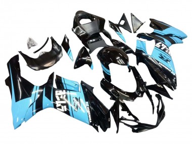Venta Carenados Moto Suzuki GSXR 600 / GSXR 750 2011-2024 - Negro Brillante Azul Claro