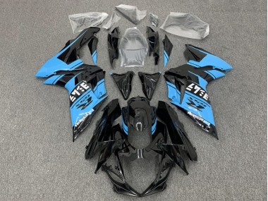 Venta Carenados Moto Suzuki GSXR 600 / GSXR 750 2011-2024 - Negro Brillante Azul Claro