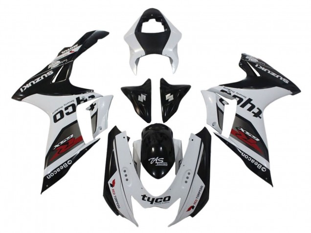 Venta Carenados Moto Suzuki GSXR 600 / GSXR 750 2011-2024 - Blanco Negro Tyco Faro