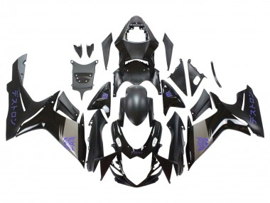 Venta Carenados Moto Suzuki GSXR 600 / GSXR 750 2011-2024 - Negro Mate Gris Púrpura