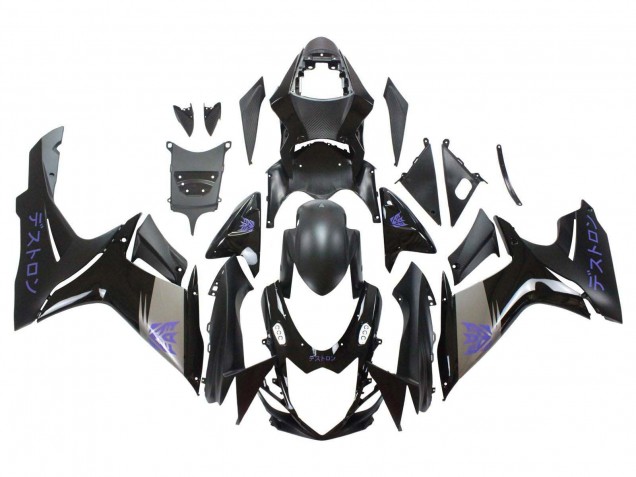 Venta Carenados Moto Suzuki GSXR 600 / GSXR 750 2011-2024 - Negro Mate Gris Púrpura