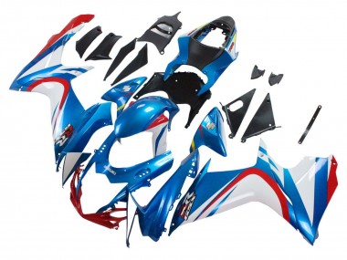 Venta Carenados Moto Suzuki GSXR 600 / GSXR 750 2011-2024 - Azul Blanco Rojo