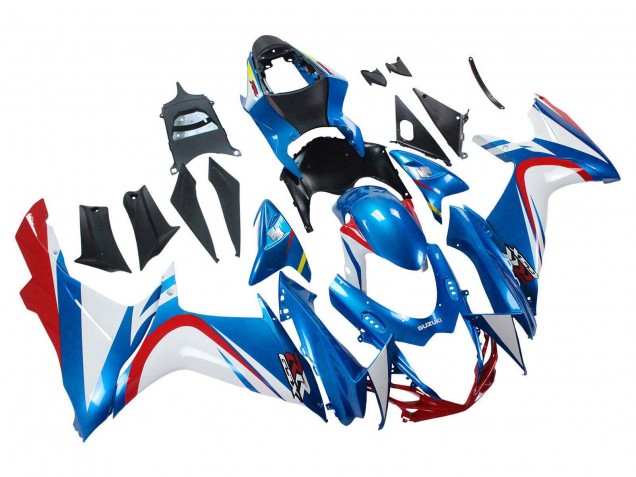 Venta Carenados Moto Suzuki GSXR 600 / GSXR 750 2011-2024 - Azul Blanco Rojo