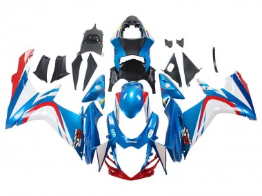 Venta Carenados Moto Suzuki GSXR 600 / GSXR 750 2011-2024 - Azul Blanco Rojo
