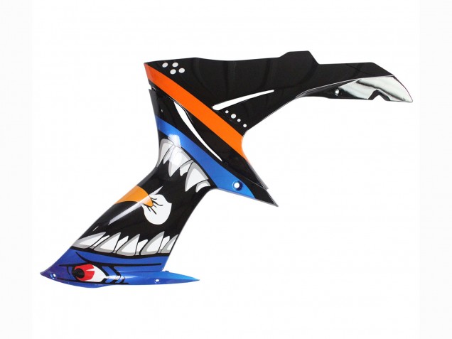 Venta Carenados Moto Suzuki GSXR 600 / GSXR 750 2011-2024 - Azul Claro Naranja Negro Blanco Tiburón 46