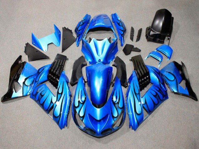 Venta Carenados Moto Suzuki GSXR 600 / GSXR 750 2011-2024 - Azul Negro Llama