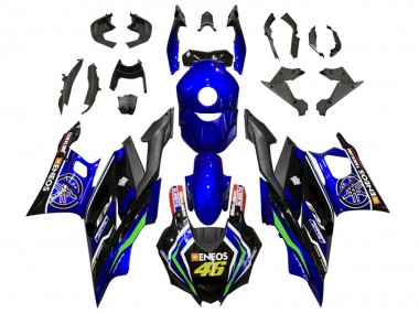 Venta Carenados Moto Yamaha YZF R3/R25 2019-2021 - Azul Blanco Verde Negro ENEOS 46