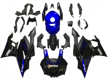 Venta Carenados Moto Yamaha YZF R3/R25 2019-2021 - Azul Negro FibraCarbono ENEOS Yamalube