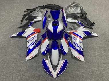 Venta Carenados Moto Yamaha YZF R3/R25 2019-2021 - Blanco Azul Rojo Semakin Didepan
