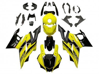Venta Carenados Moto Yamaha YZF R3/R25 2019-2021 - Amarillo Negro FibraCarbono