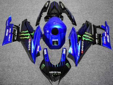 Venta Carenados Moto Yamaha YZF R3/R25 2022-2024 - Azul Verde Negro Monstruo ENEOS Yamalube