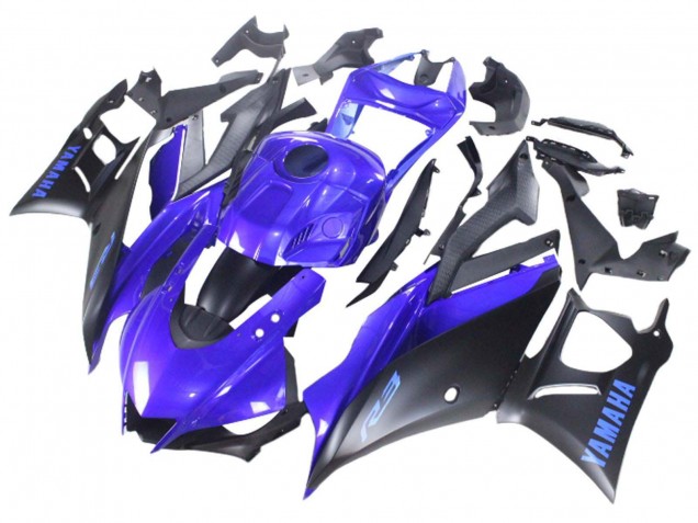Venta Carenado Moto Yamaha YZF R3/R25 2022-2024 - Azul Negro Mate