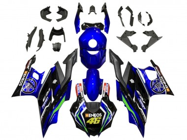 Venta Carenados Moto Yamaha YZF R3/R25 2022-2024 - Azul Verde Negro ENEOS 46