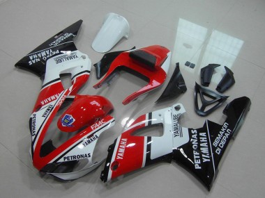 Venta Carenados Moto Yamaha YZF R1 2000-2001 - Rojo Blanco Negro Brillante Petronas Yamalube