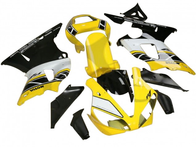 Venta Carenados Moto Yamaha YZF R3/R25 2022-2024 - Amarillo Blanco Negro Motul