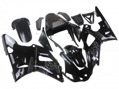 Venta Carenados Moto Yamaha YZF 1000 R1 2000-2001 - Negro Brillante Blanco Monstruo Motul