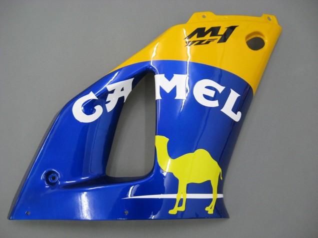 Venta Carenados Moto Yamaha YZF 1000 R1 2000-2001 - Blanco Amarillo Azul Motul Camello