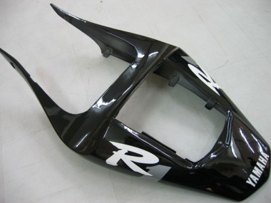 Venta Carenados Moto Yamaha YZF 1000 R1 2000-2001 - Negro Brillante Blanco Calcomanía