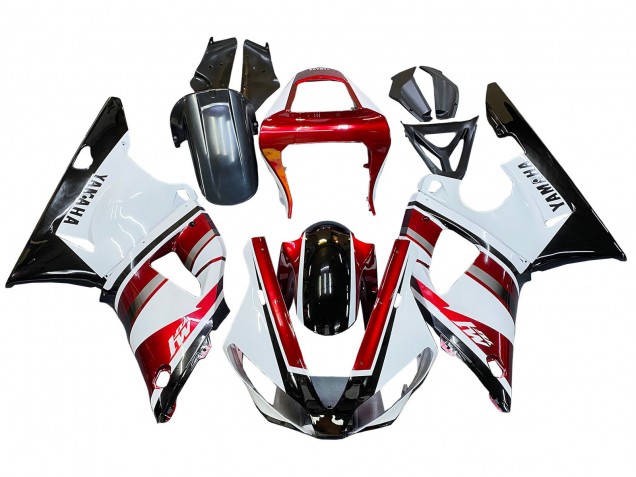 Venta Carenado Moto Yamaha YZF 1000 R1 2000-2001 - Rojo Blanco Negro Brillante