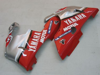 Venta Carenados Moto Yamaha YZF 1000 R1 2000-2001 - Plata Rojo Fortuna Motul