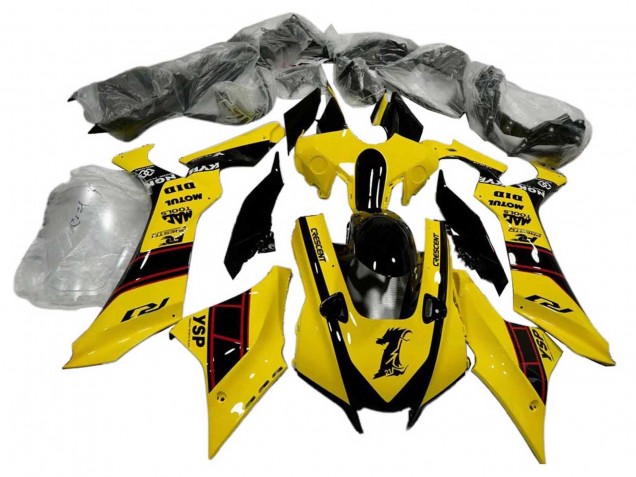 Venta Carenados Moto Yamaha YZF 1000 R1 2020-2025 - Amarillo Negro Brillante YSP Motul