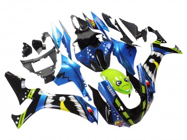 Venta Carenados Moto Yamaha YZF 1000 R1 2020-2025 - Azul Verde Negro Tiburón