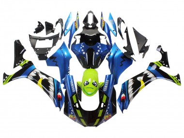 Venta Carenados Moto Yamaha YZF 1000 R1 2020-2025 - Azul Verde Negro Tiburón