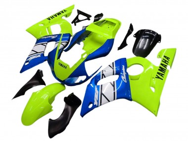Venta Carenados Moto Yamaha YZF 600 R6 1998-2002 - Neon Verde Azul Blanco Champions