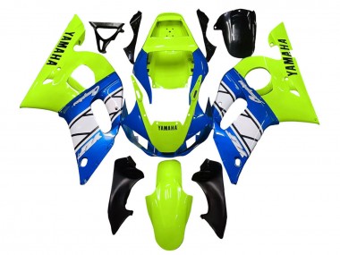 Venta Carenados Moto Yamaha YZF 600 R6 1998-2002 - Neon Verde Azul Blanco Champions