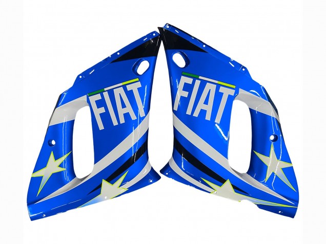Venta Carenados Moto Yamaha YZF 600 R6 1998-2002 - Blanco Azul Neon Amarillo Fiat Motul Michelin
