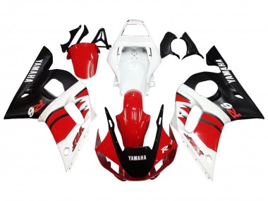Venta Carenados Moto Yamaha YZF 600 R6 1998-2002 - Blanco Rojo Negro Brillante