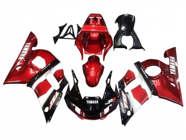 Venta Carenados Moto Yamaha YZF 600 R6 1998-2002 - Rojo Blanco Negro Brillante