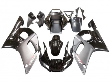 Venta Carenados Moto Yamaha YZF 600 R6 1998-2002 - Plata Negro Brillante