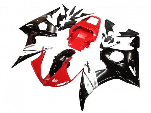 Venta Carenados Moto Yamaha YZF R6 2003-2004 - Rojo Blanco Negro Brillante