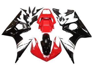 Venta Carenados Moto Yamaha YZF R6 2003-2004 - Rojo Blanco Negro Brillante