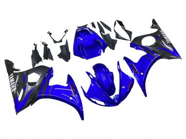 Venta Carenados Moto Yamaha YZF R6 2003-2004 - Azul Negro Brillante