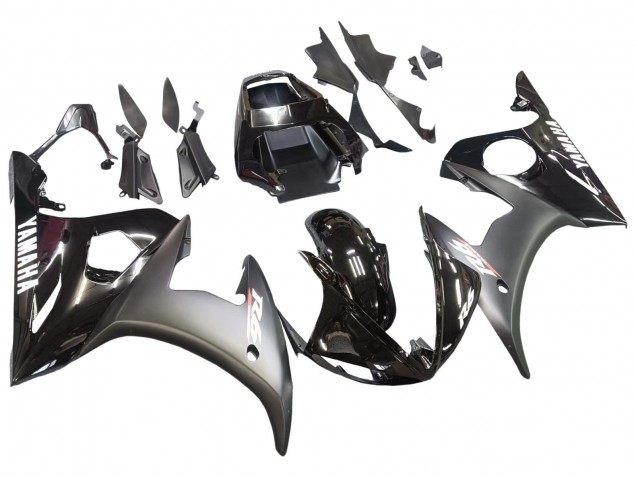 Venta Carenados Moto Yamaha YZF R6 2003-2004 - Negro Brillante Negro Mate Blanco Calcomanías