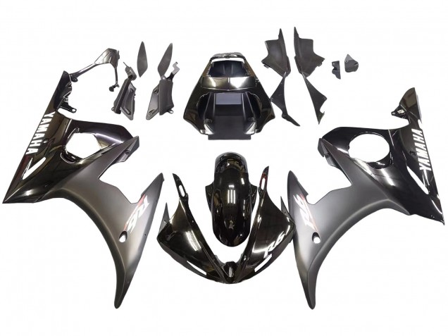 Venta Carenados Moto Yamaha YZF R6 2003-2004 - Negro Brillante Negro Mate Blanco Calcomanías