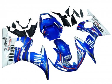 Venta Carenados Moto Yamaha YZF R6 2003-2004 - Blanco Azul Fiat Motul Kastinee