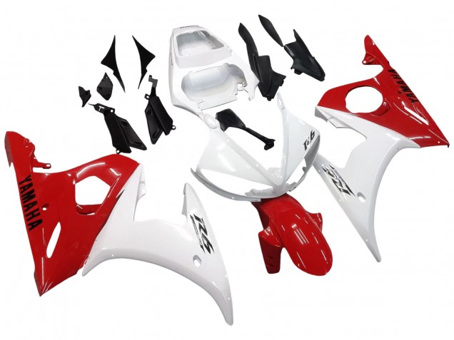 Venta Carenados Moto Yamaha YZF R6 2003-2004 - Blanco Rojo