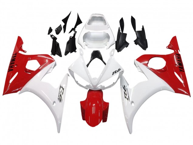 Venta Carenados Moto Yamaha YZF R6 2003-2004 - Blanco Rojo
