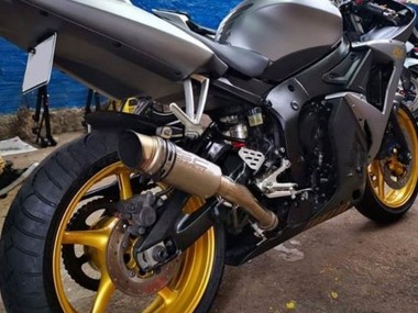 Venta Carenados Moto Yamaha YZF R6 2003-2004 - Gris Mate Negro Mate Oro Calcomanías