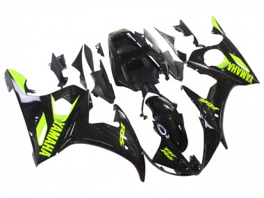 Venta Carenados Moto Yamaha YZF R6 2003-2004 - Negro Brillante Neon Amarillo